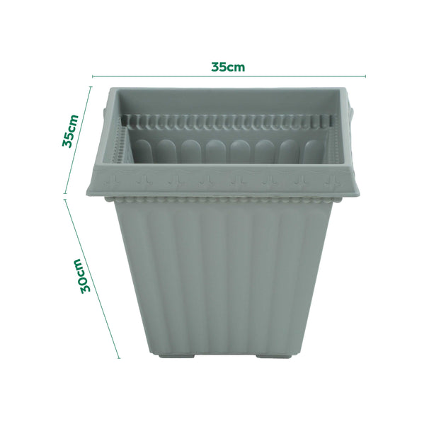 Wham Etruscan 35cm Square Plastic Garden Planter