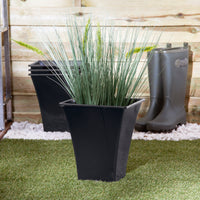 Wham Metallica 23cm Square Plastic Garden Planter