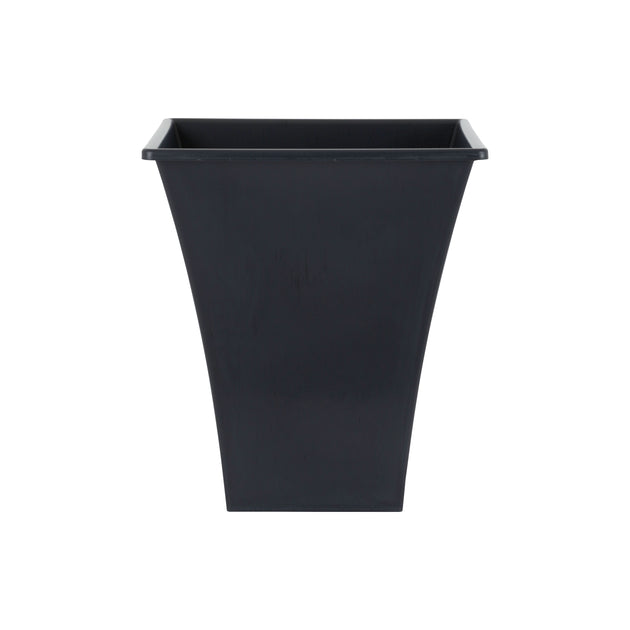 Wham Metallica 28cm Square Plastic Garden Planter Slate Pack Of 4