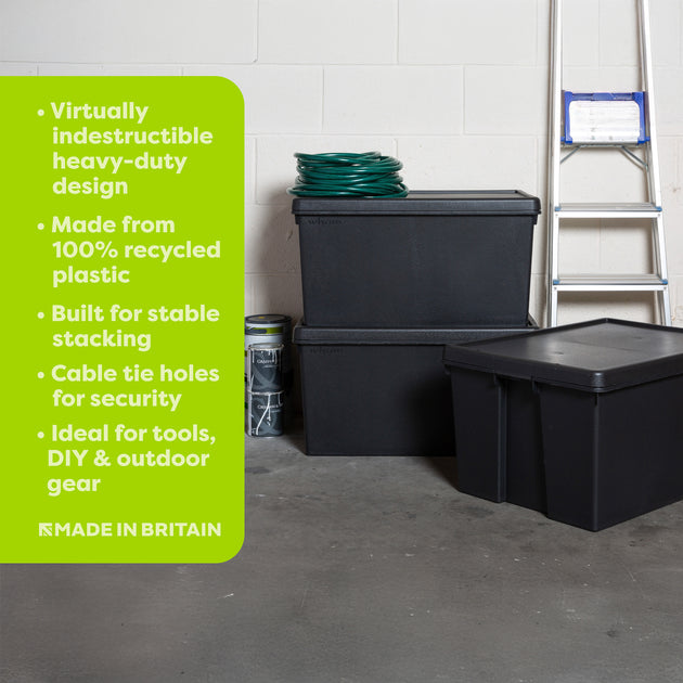 Wham Bam Ultra-Durable 96L Storage Box & Lid