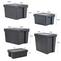 Wham Bam Ultra-Durable 6-Piece Storage Box & Lid Set