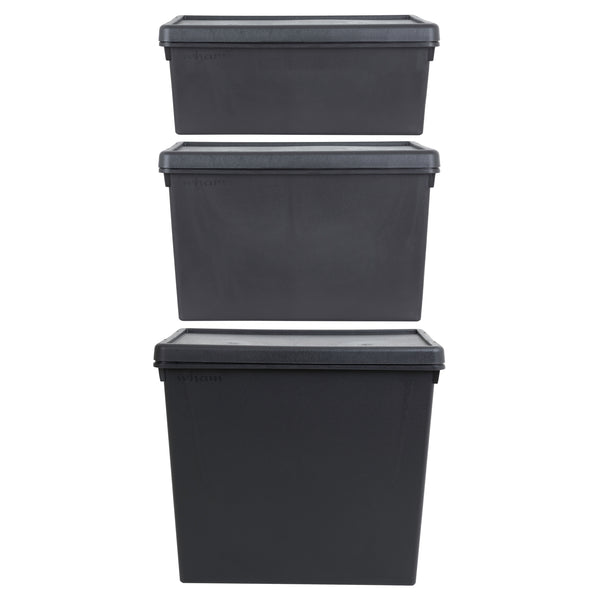 Wham Bam Ultra-Durable 3-Piece Storage Box & Lid Set