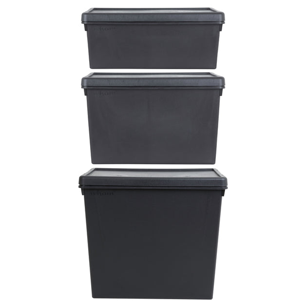 Wham Bam Ultra-Durable 3-Piece Storage Box & Lid Set
