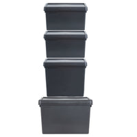Wham Bam Ultra-Durable 4-Piece Storage Box & Lid Set
