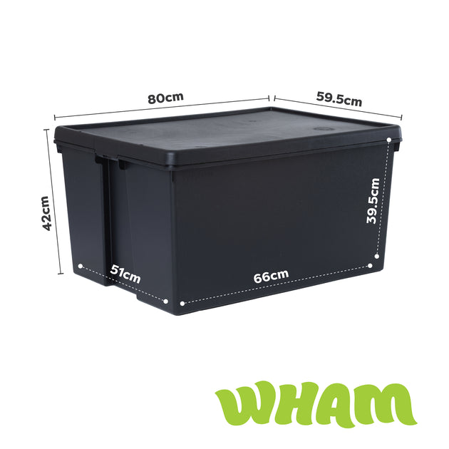 Wham Bam Ultra-Durable 150L Storage Box & Lid