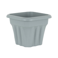 Wham Vista 25cm Square Plastic Garden Planter Upcycle Grey