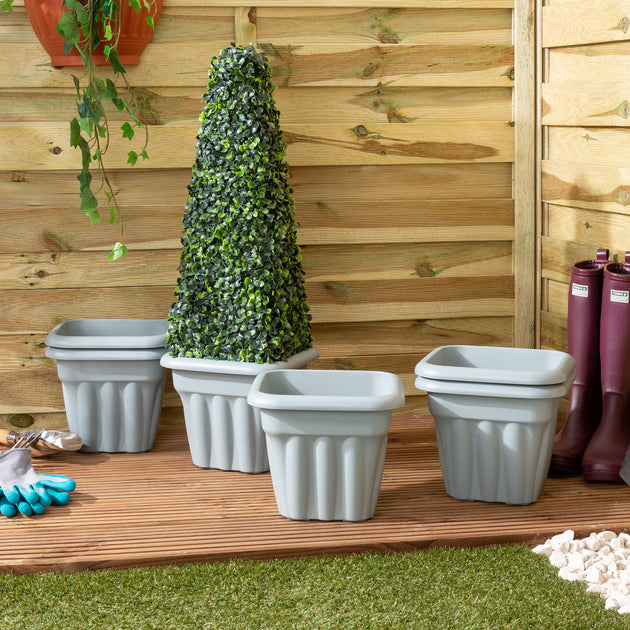 Wham Vista 25cm Square Plastic Garden Planter