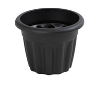 Wham Vista 33cm Round Plastic Garden Planter Slate