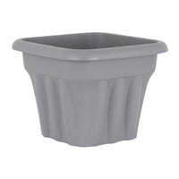 Wham Vista 33cm Square Plastic Garden Planter Upcycle Grey