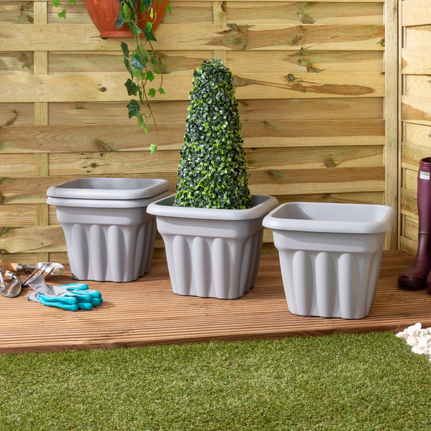 Wham Vista 33cm Square Plastic Garden Planter