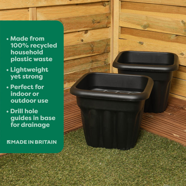 Wham Vista 33cm Square Plastic Garden Planter