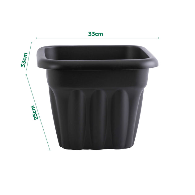 Wham Vista 33cm Square Plastic Garden Planter