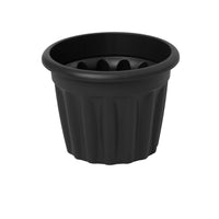 Wham Vista 40cm Round Plastic Garden Planter Slate