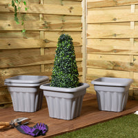 Wham Vista 40cm Square Plastic Garden Planter