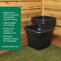 Wham Vista 40cm Square Plastic Garden Planter