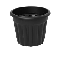 Wham Vista 50cm Round Plastic Garden Planter Slate