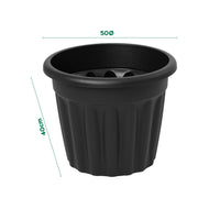 Wham Vista 50cm Round Plastic Garden Planter