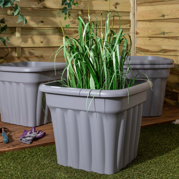 Wham Vista 49cm Square Plastic Garden Planter