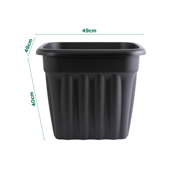 Wham Vista 49cm Square Plastic Garden Planter