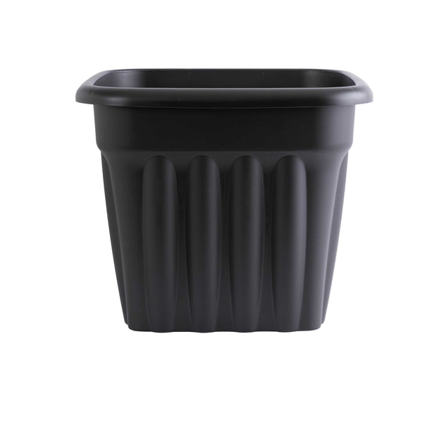 Wham Vista 49cm Square Plastic Garden Planter Slate