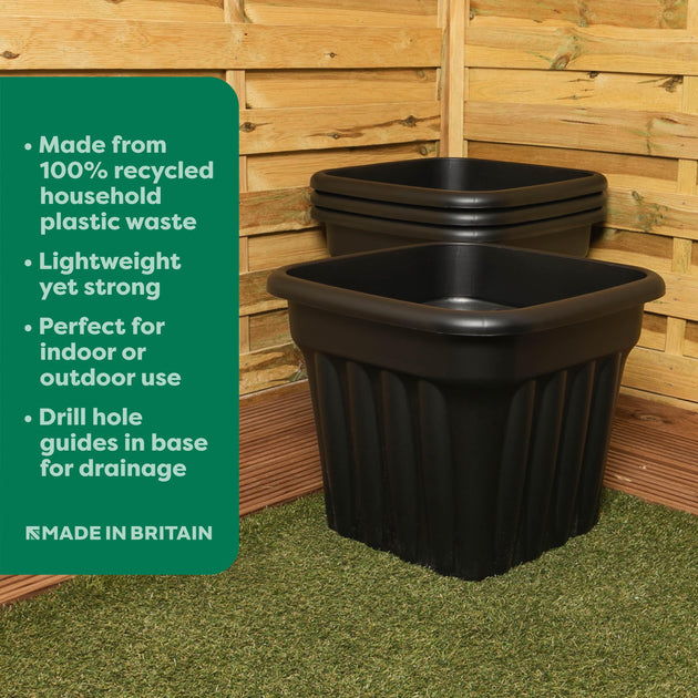 Wham Vista 49cm Square Plastic Garden Planter