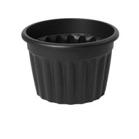 Wham Vista 60cm Round Plastic Garden Planter Slate
