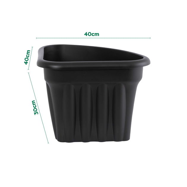 Wham Vista 40cm Corner Plastic Garden Planter