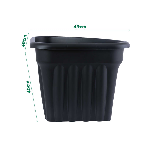 Wham Vista 49cm Corner Plastic Garden Planter