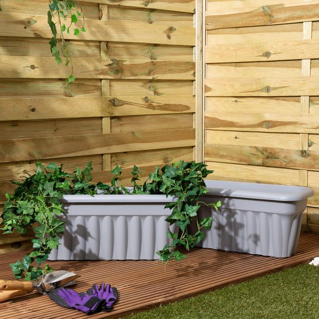 Wham Vista 60cm Rectangular Plastic Garden Trough
