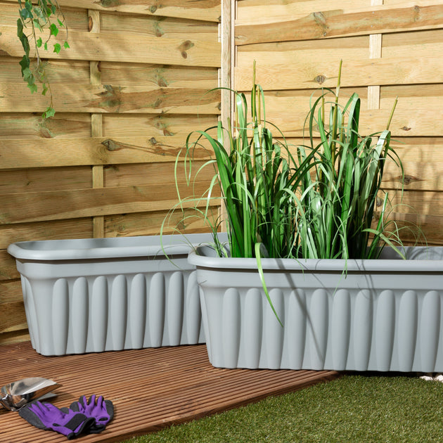 Wham Vista 80cm Rectangular Plastic Garden Trough