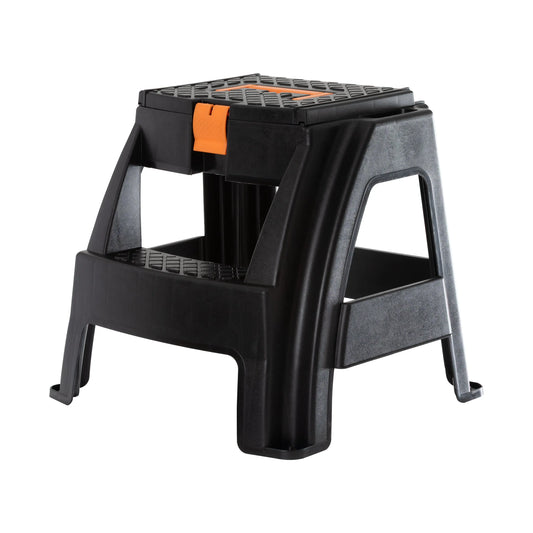 47cm Plastic Step Stool with Handle and Compartment