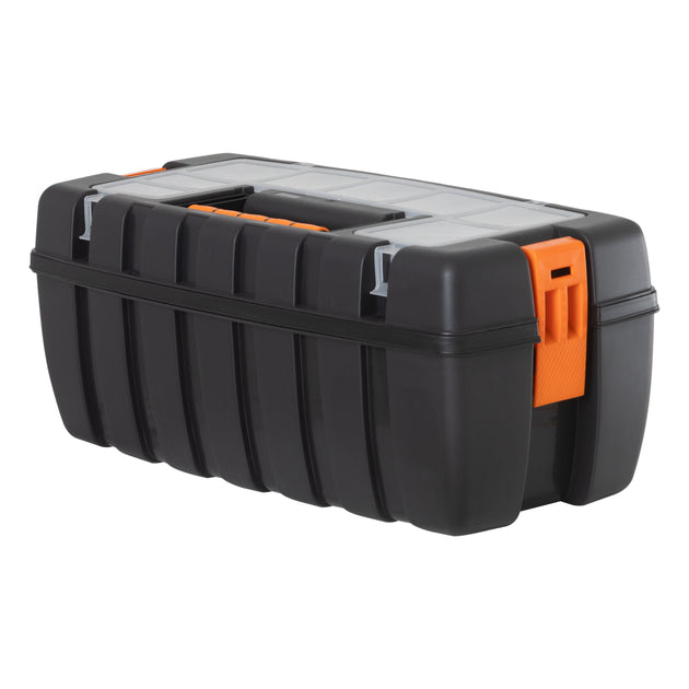 55cm Side-Opening Tool Box with Organiser Lid & Tray