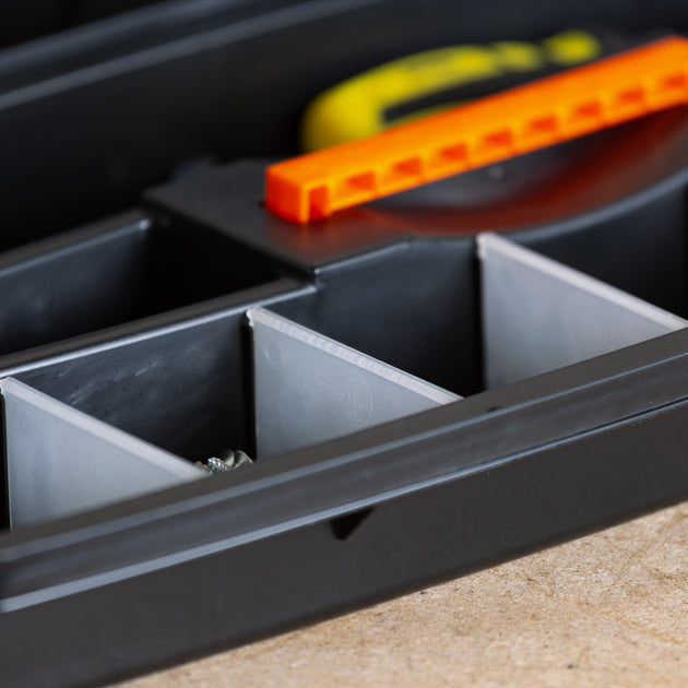 55cm Side-Opening Tool Box with Organiser Lid & Tray