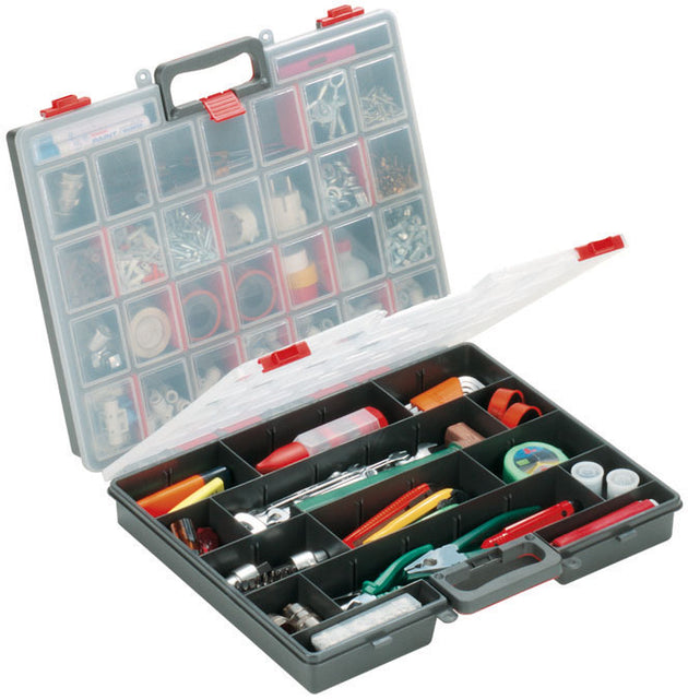 47cm Double Sided Organiser Case with 60 Compartments