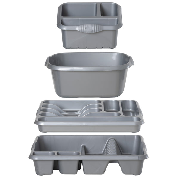 Wham Casa 4-Piece Kitchen Set Silver