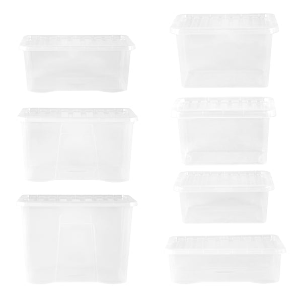Wham Crystal 7-Piece Multisize Storage Boxes & Lid Set