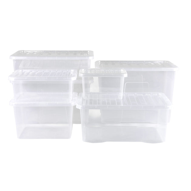 Wham Crystal 7-Piece Multisize Storage Boxes & Lid Set