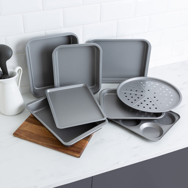 Baker & Salt 8-Piece Non-Stick Roaster & Tray Set