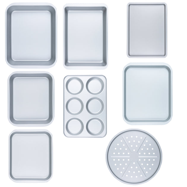 Baker & Salt 8-Piece Non-Stick Roaster & Tray Set