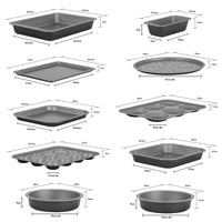 Baker & Salt 10-Piece Small Non-Stick Family Bakeware Set