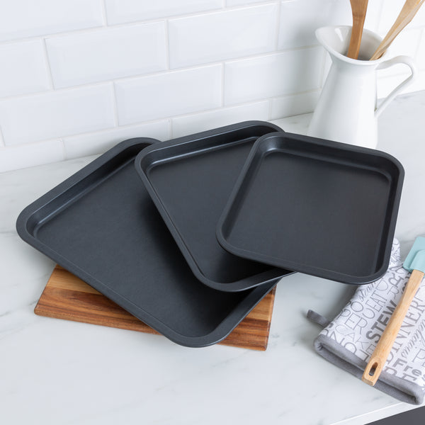 Baker & Salt Premium 3-Piece Oven Tray Set