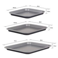 Baker & Salt 3-Piece Non-Stick Oven Tray Set