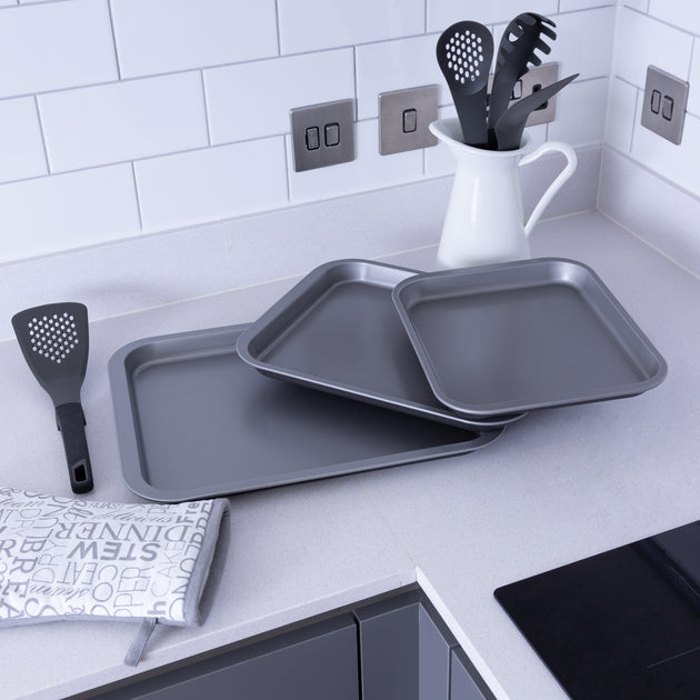 Baker & Salt 3-Piece Non-Stick Oven Tray Set