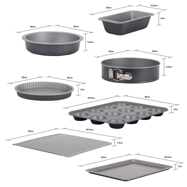 Baker & Salt 7-Piece Non-Stick Professional Baker Set