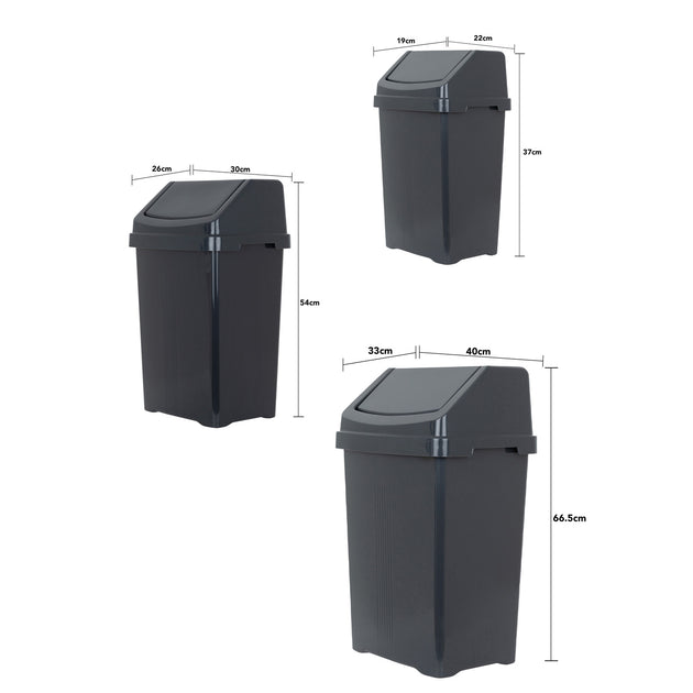 Wham Casa Plastic Swing Bin Set