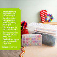 Wham Festive 3-Piece Christmas Storage Set for Tree, Baubles & Decorations