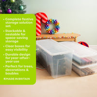 Wham Festive 3-Piece Christmas Storage Set for Tree & Decorations