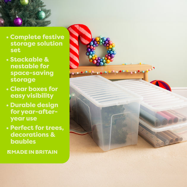 Wham Festive 3-Piece Christmas Storage Set for Tree & Decorations