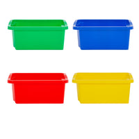 Pack of 4 - Wham Stack & Store Plastic Storage Box Mixed Set 16L