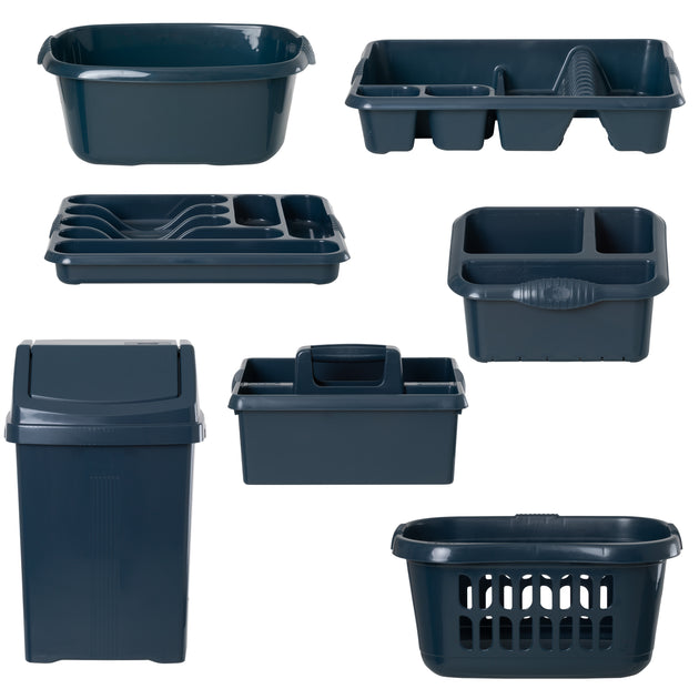 Wham Casa 7-Piece Kitchen Set Navy Blue